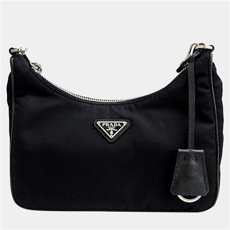 prada tessuto chain strap hobo bag|Prada hobo bags.